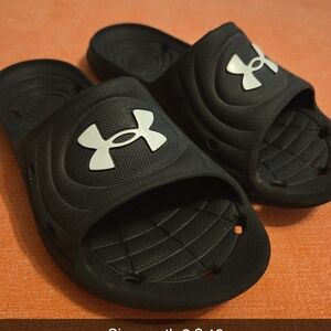 Under Armour Black Slide Sandals